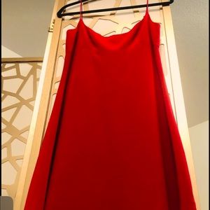 Ann Taylor Strappy Red Dress